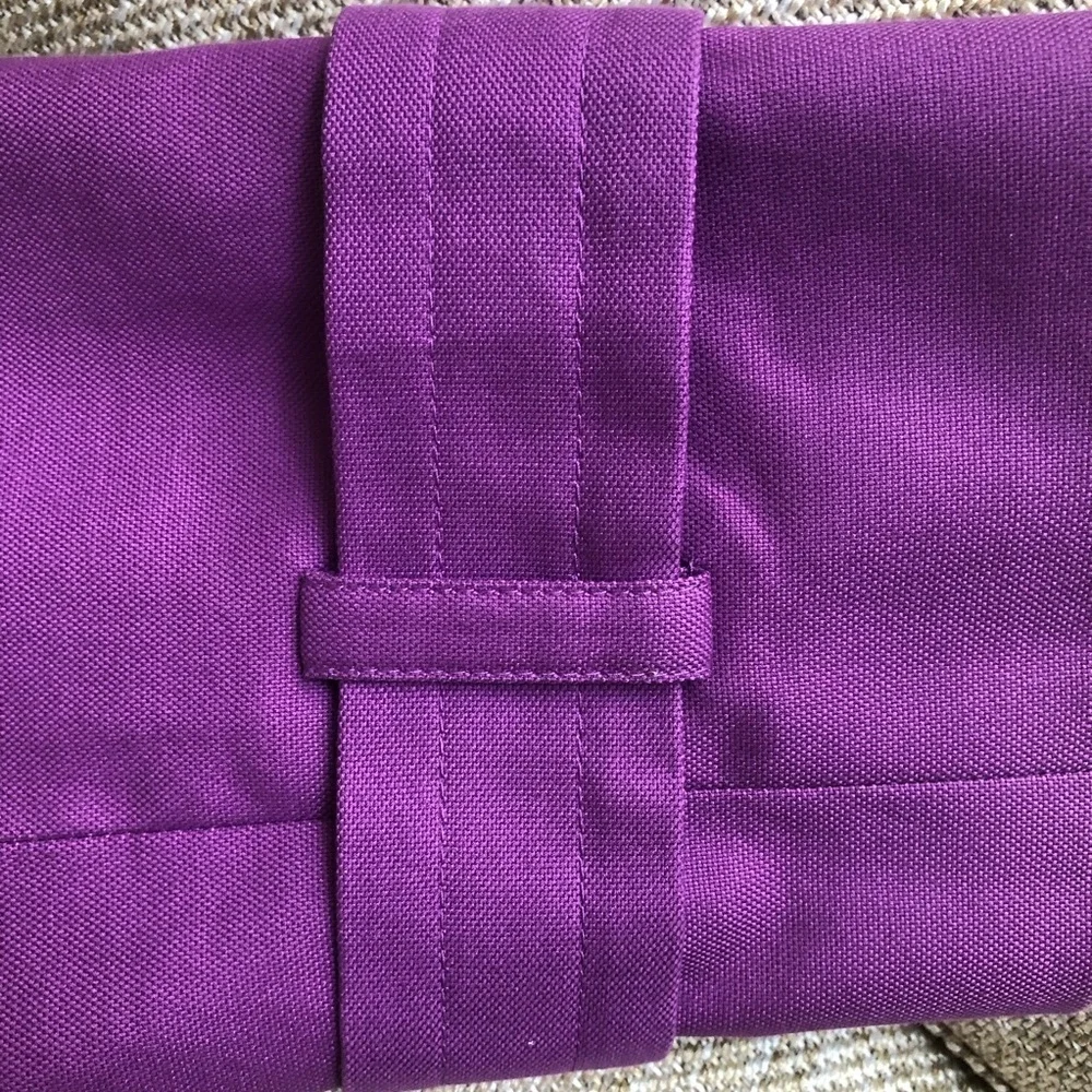 Halogen Double Breasted Button Front 3/4 Sleeve Purple Jacket Women’s Small EUC